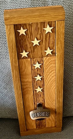 (P01) Rustic Wooden Bottle Opener